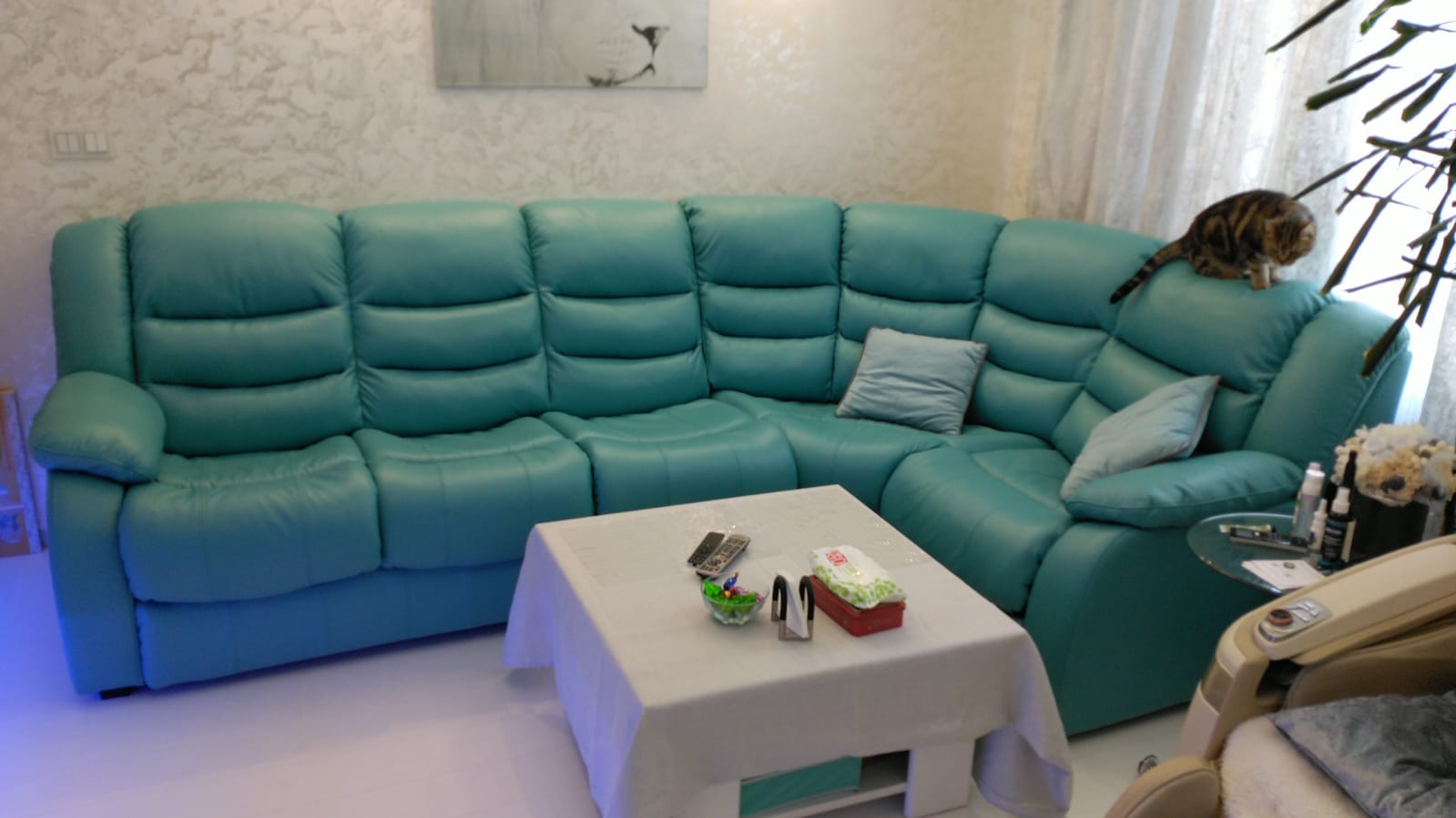 Перетяжка дивана на дому. Богородское 