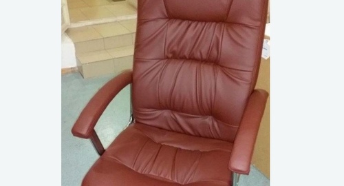 Обтяжка офисного кресла. Богородское 